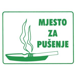 Naljepnice “Mjesto za pušenje” Etikgraf!!