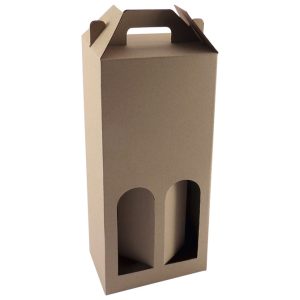 Kutija za boce 2/1 natron 15,6x36x8,7 pk10 smeđa