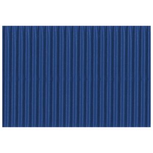 Papir ukrasni dvoslojni rebrasti B2 pk10 300g Heyda 20-47132 35 plavi
