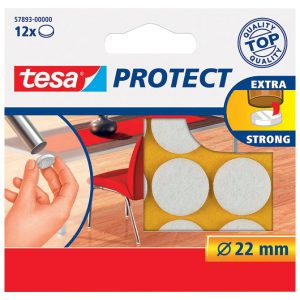 Podložak filc okrugli 22mm pk12 Tesa 57893-0 bijeli!!