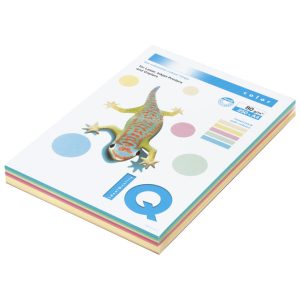 Papir ILK IQ Pastel A4  80g pk250 Mondi RB01 mix!!