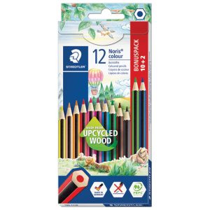 Boje drvene 12boja Noris colour Staedtler 185 C12P 10+2 boje gratis blister