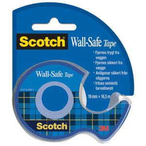 Traka ljepljiva 19mm/16,5m Scotch Wall safe 183 3M. Blister!!
