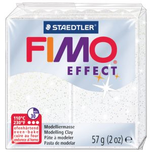 Masa za modeliranje   57g Fimo Effect Staedtler 8020-052 glitter bijela!!