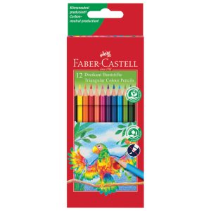 Boje drvene  12boja trokutaste Faber-Castell 116512 blister!!