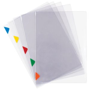 Fascikl “L” 200my pvc A4+ pk5 Tarifold(Djois)511519 (oznake u boji) prozirni!!