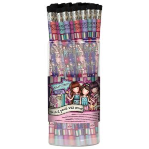 Olovka grafitna HB s gumicom u čaši pk48 (12×4 motiva) Fairground Gorjuss 666GJD06!!