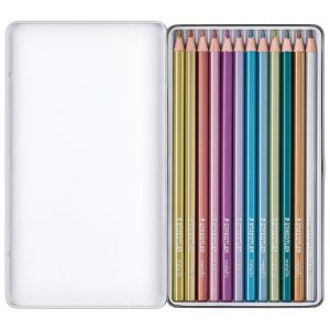 Boje drvene  12boja metalna kutija Metallic Design Journey Staedtler 146M M12 blister