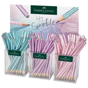 Stalak s olovkama grafitnim Sparkle pk144 Faber Castell 118253 metalik sortirano