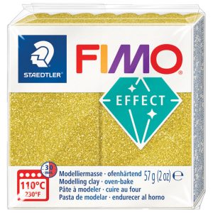 Masa za modeliranje   57g Fimo Effect Glitter Staedtler 8010-112 glitter zlatna