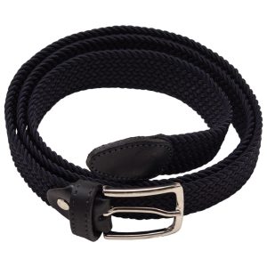 Remen pleteni rastezljiv širina 3cm tamno plavi