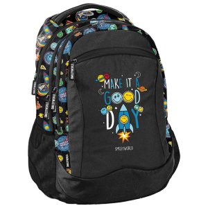 Ruksak školski anatomski Smiley Beuniq SM24LH-2808 crni