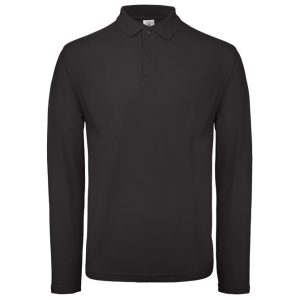 Majica dugi rukavi polo B&C ID.001 LSL 180g crna XL