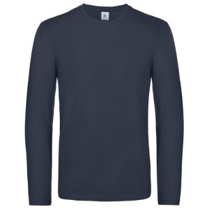 Majica dugi rukavi B&C #E190 LSL tamno plava L