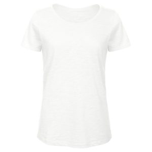 Majica kratki rukavi B&C Inspire Slub T/women bijela S